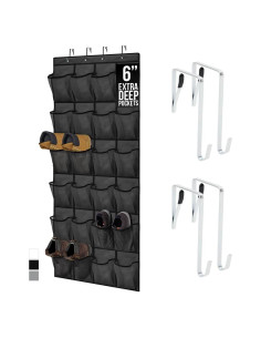 Organizador de Zapatos Gorilla Grip 24 Bolsillos Negro
