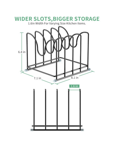 Organizador de Cocina PLUVON Grande para Tapas y Tablas Organizador de Cocina PLUVON Grande para Tapas y Tablas