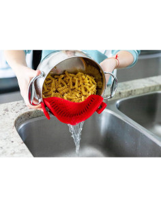 Colador de Pasta Arlig Clip On Silicona Ajuste Universal 2