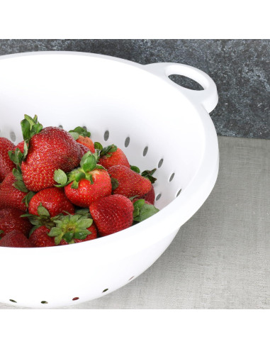 Colador Profundo de Plástico Chef Craft 28x13 cm 5L Blanco