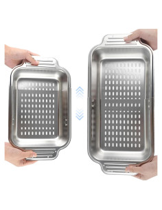 Colador de Fregadero Extensible Hygie Rinse Acero Inoxidable