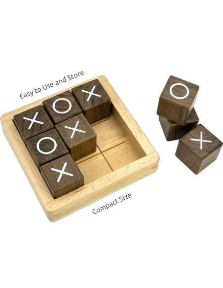 Juego de Mesa Tic Tac Toe WOWME 11x11 cm Decoración Juego de Mesa Tic Tac Toe WOWME 11x11 cm Decoración