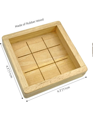 Juego de Mesa Tic Tac Toe WOWME 11x11 cm Decoración
