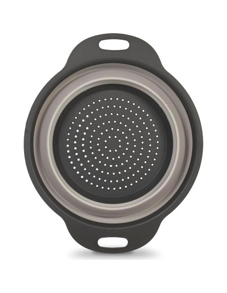 Colador Plegable Glad 2L - Drenador de Pasta y Verduras Gris