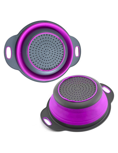 Colador de Silicona Plegable Morado Killer's Instinct 24.5x18.5cm