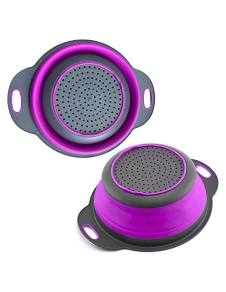 Colador de Silicona Plegable Morado Killer's Instinct 24.5x18.5cm