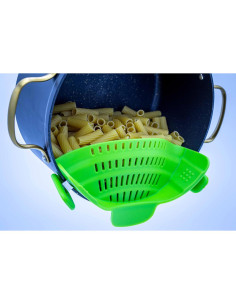 Colador Ajustable de Silicona Genérico Verde Lima 23 cm 2