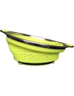 Colador de acero inoxidable Oneida 20 cm colapsable verde 2
