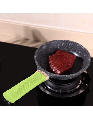 5 Piezas Soporte de Mango de Silicona Anticalor Patelai