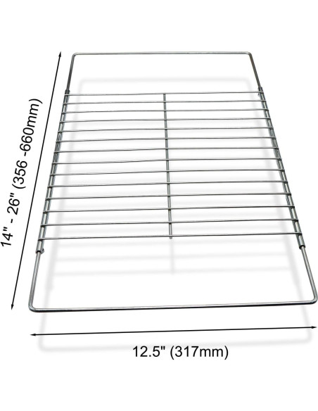 Estante de Horno Ajustable Baudelun 2Pack 36.8-64.8 cm
