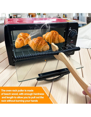 Extractor de rejilla de horno Juntianze + 2 protectores de silicona