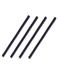 4 Protectores de Borde de Rejilla de Horno Silicona Negra