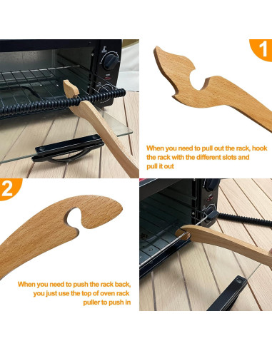 Extractor de rejilla de horno Juntianze + 2 protectores de silicona