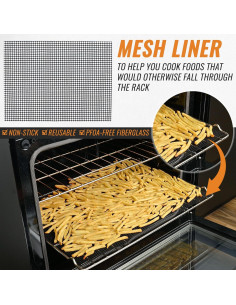 Forros de Horno Reutilizables INFRAOVENS 43x64 cm Antiadherentes 2