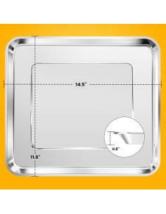 Bandeja de Freidora de Aire Cuisinart TOA-95 36.8x29.5cm Acero 2