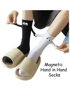 Calcetines Magnéticos Ninejuize - 4 Pares Unisex 3D 2