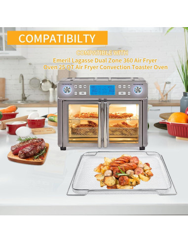 Canasta de Acero para Freidora de Aire Emeril Lagasse 25QT