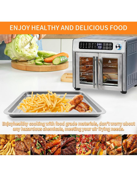 Bandeja de Freidora de Aire GCQ para Emeril Lagasse 26 QT 31.75x28.7 cm