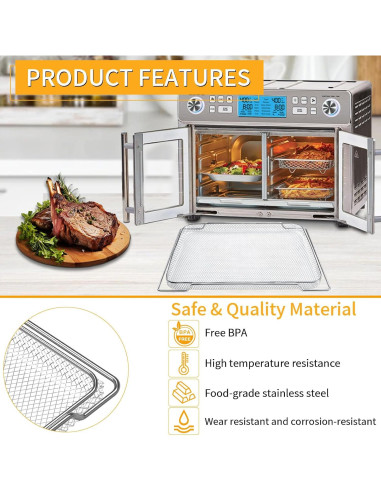 Canasta de Acero para Freidora de Aire Emeril Lagasse 25QT