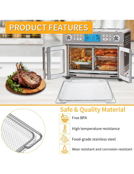 Canasta de Acero para Freidora de Aire Emeril Lagasse 25QT