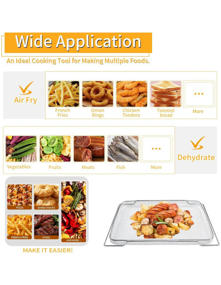 Canasta de Acero para Freidora de Aire Emeril Lagasse 25QT