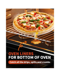 Forros para Horno Buself - Paquete de 3, 43x64 cm, Negro 2