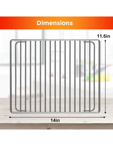 Rejilla de Acero Inoxidable para Freidora de Aire Breville 35.56x29.46cm Rejilla de Acero Inoxidable para Freidora de Aire Breville 35.56x29.46cm