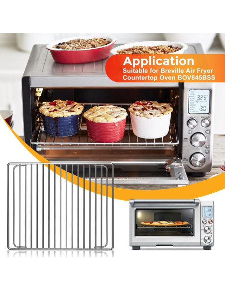 Estante para Horno de Aire Wellinterest 35.56x29.46cm Acero Inoxidable