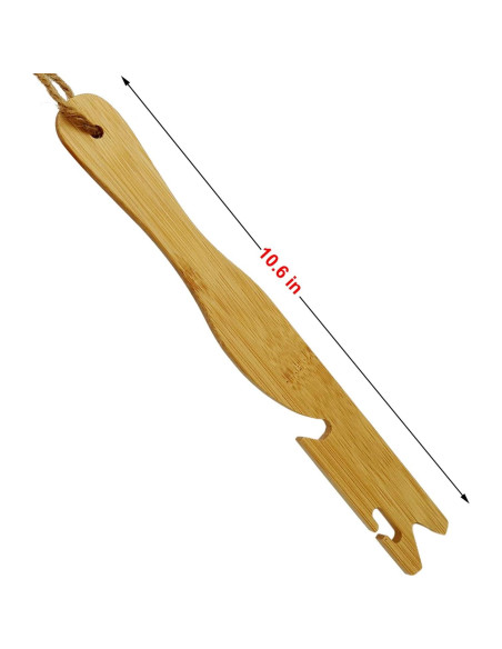 Extractor de Estante de Horno de Bambú Natural 28 cm