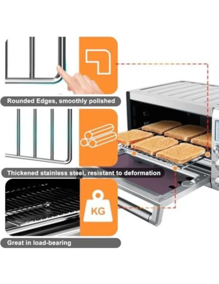 Rejilla para Horno de Aire Breville BOV845BSS 35.5x29.5 cm Acero Inox