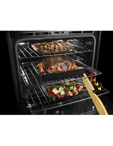 Extractor de Estante de Horno de Bambú Natural 28 cm