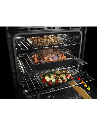 Extractor de Estante de Horno de Bambú Natural 28 cm