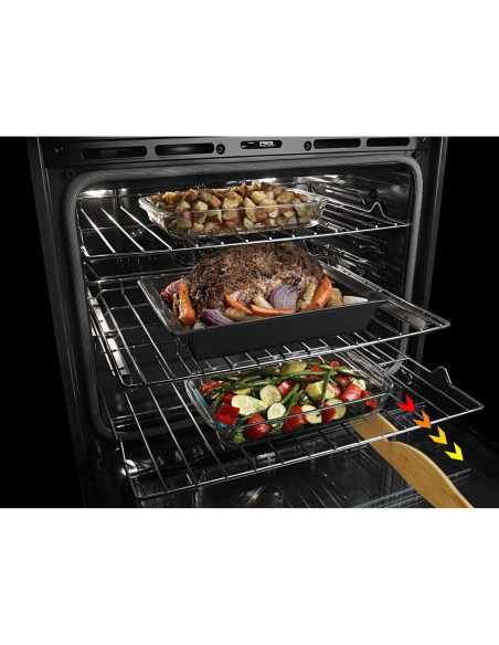 Extractor de Estante de Horno de Bambú Natural 28 cm