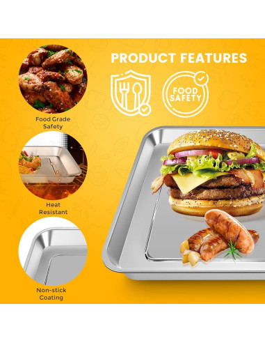 Cesta de Acero para Freidora de Aire Cuisinart TOA-95 36.8x29.5cm