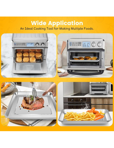 Cesta de Acero para Freidora de Aire Cuisinart TOA-95 36.8x29.5cm