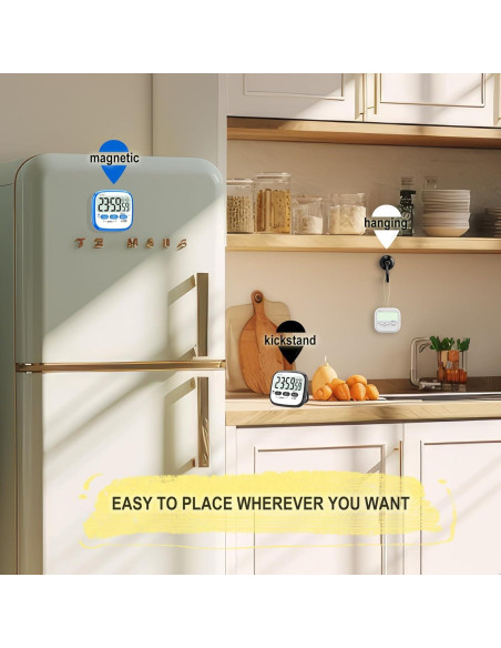 Temporizadores Digitales de Cocina AyayaBoss - 2 Paquetes