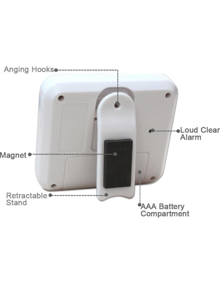 Temporizador de Cocina Digital XREXS PS-367 con Alarma Fuerte