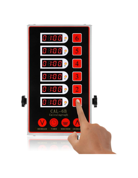 Temporizador Digital de Cocina BEAMNOVA 6 Canales Acero Inoxidable