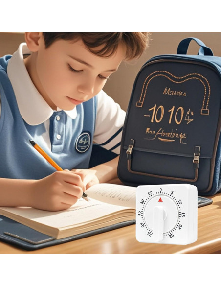 Temporizador de Cocina Mecánico WEST GOLD 60 Minutos Blanco