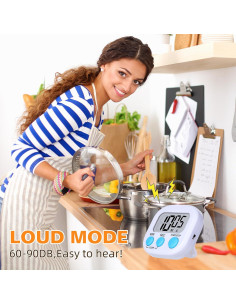 Paquete de 12 Temporizadores Digitales de Cocina Dualshine 2