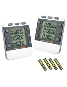 Temporizador Digital de Cocina Photect 2 Piezas 3 Canales
