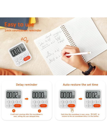 Temporizador Digital de Cocina LIORQUE con Pantalla LCD 99h