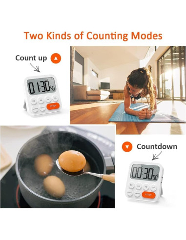 Temporizador Digital de Cocina LIORQUE con Pantalla LCD 99h