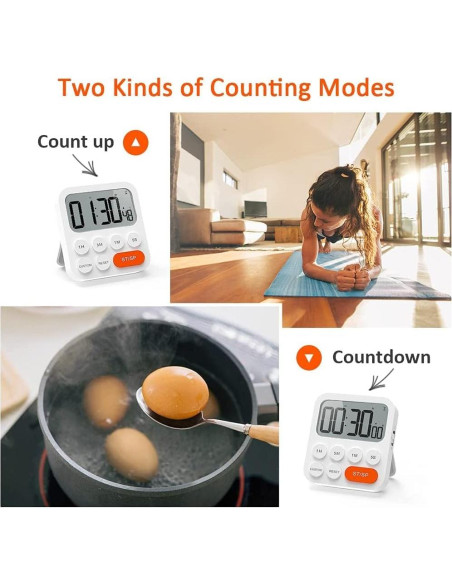 Temporizador Digital de Cocina LIORQUE con Pantalla LCD 99h