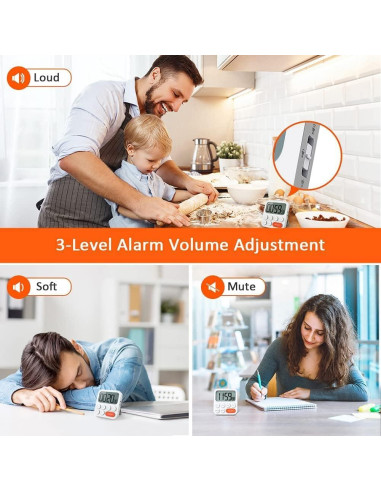 Temporizador Digital de Cocina LIORQUE con Pantalla LCD 99h