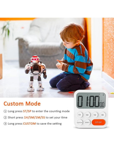 Temporizador Digital de Cocina LIORQUE con Pantalla LCD 99h