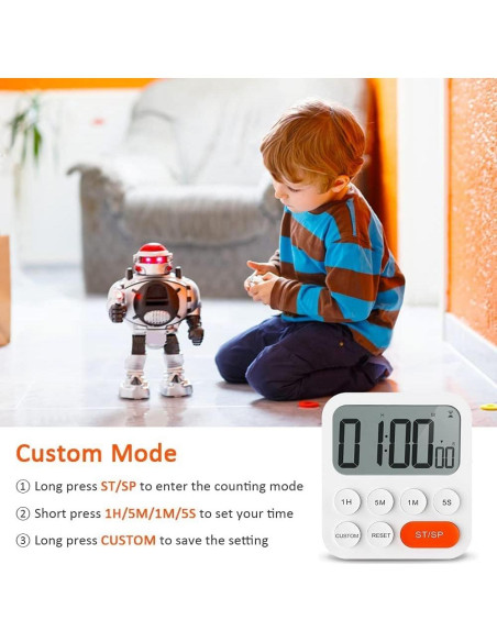 Temporizador Digital de Cocina LIORQUE con Pantalla LCD 99h