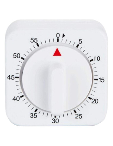 Temporizador Mecánico de Cocina Jowxsx 60 Minutos Blanco
