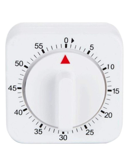 Temporizador Mecánico de Cocina Jowxsx 60 Minutos Blanco