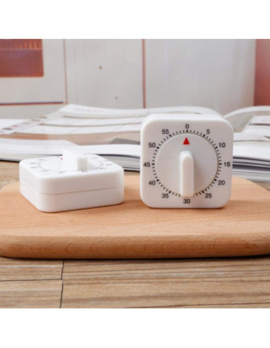 Temporizador Mecánico de Cocina Jowxsx 60 Minutos Blanco